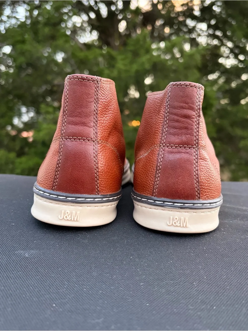 Johnston & Murphy Boys McGuffey Chukka Brown Leather Boots Size 7 M NWOT